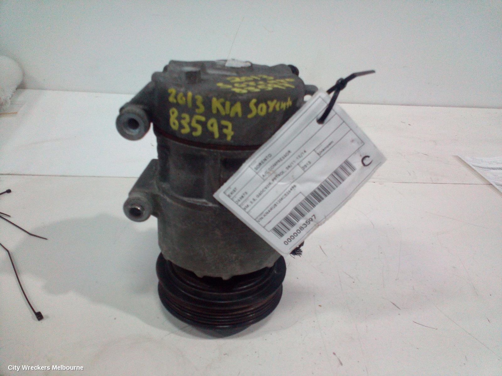 KIA SORENTO A/C COMPRESSOR, XM, 3.5, G6DC92H, PETROL, 08/2011 - 12/2014