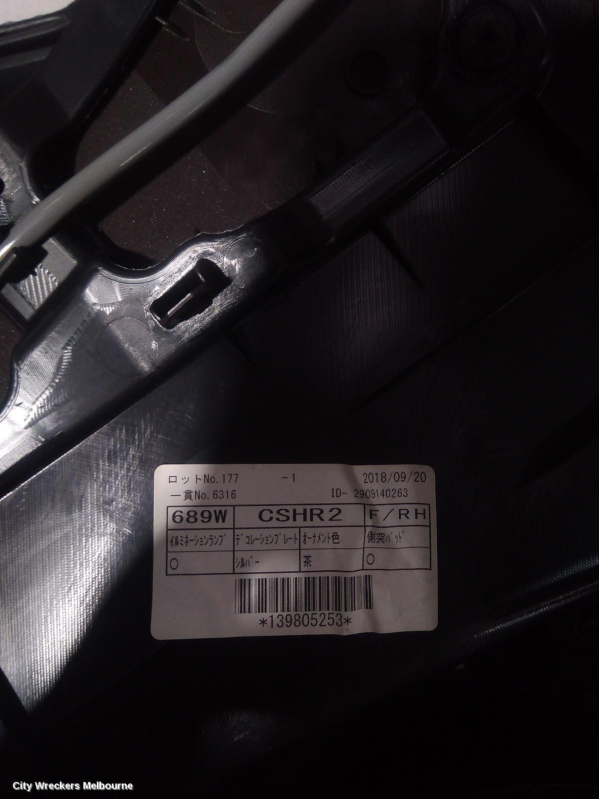 TOYOTA C-HR DOOR TRIM, RH FRONT, GEN 1, 12/2016 ONWARDS