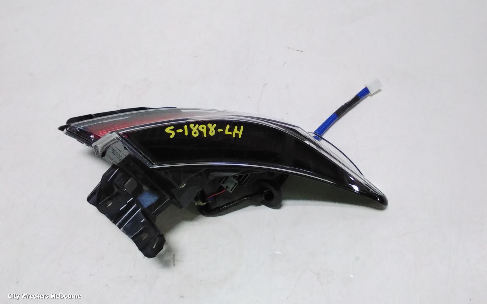 TOYOTA COROLLA LEFT TAILLIGHT, E210, HATCH, 07/2018 ONWARDS