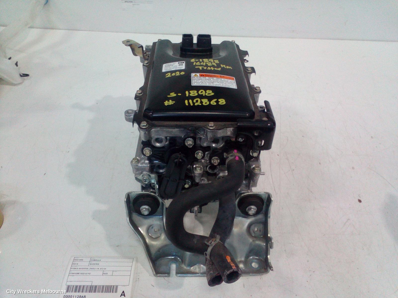 TOYOTA COROLLA INVERTER, HYBRID INVERTER, ZWE211R, 07/2018 ONWARDS