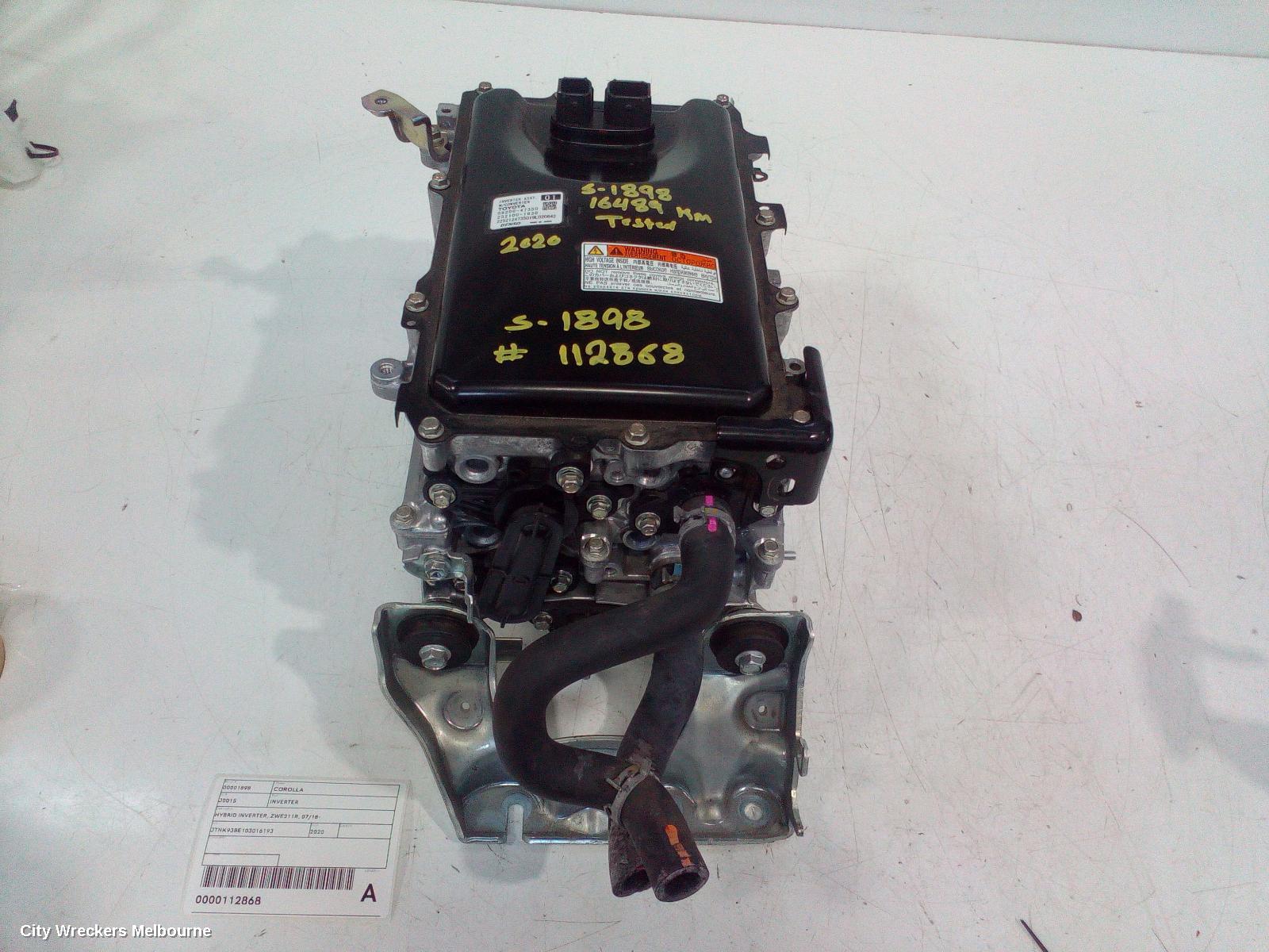 TOYOTA COROLLA INVERTER, HYBRID INVERTER, ZWE211R, 07/2018 ONWARDS