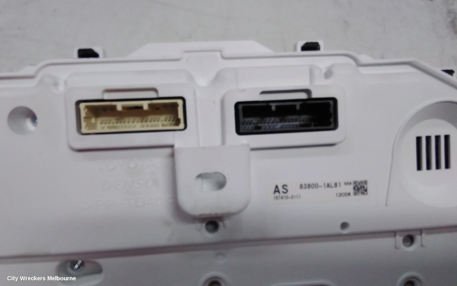 TOYOTA COROLLA INSTRUMENT CLUSTER, INSTRUMENT CLUSTER, AUTO T/M, HATCH, HYBRID, ASCENT SPORT/SX, ZWE211R, 07/2018 ONWARDS