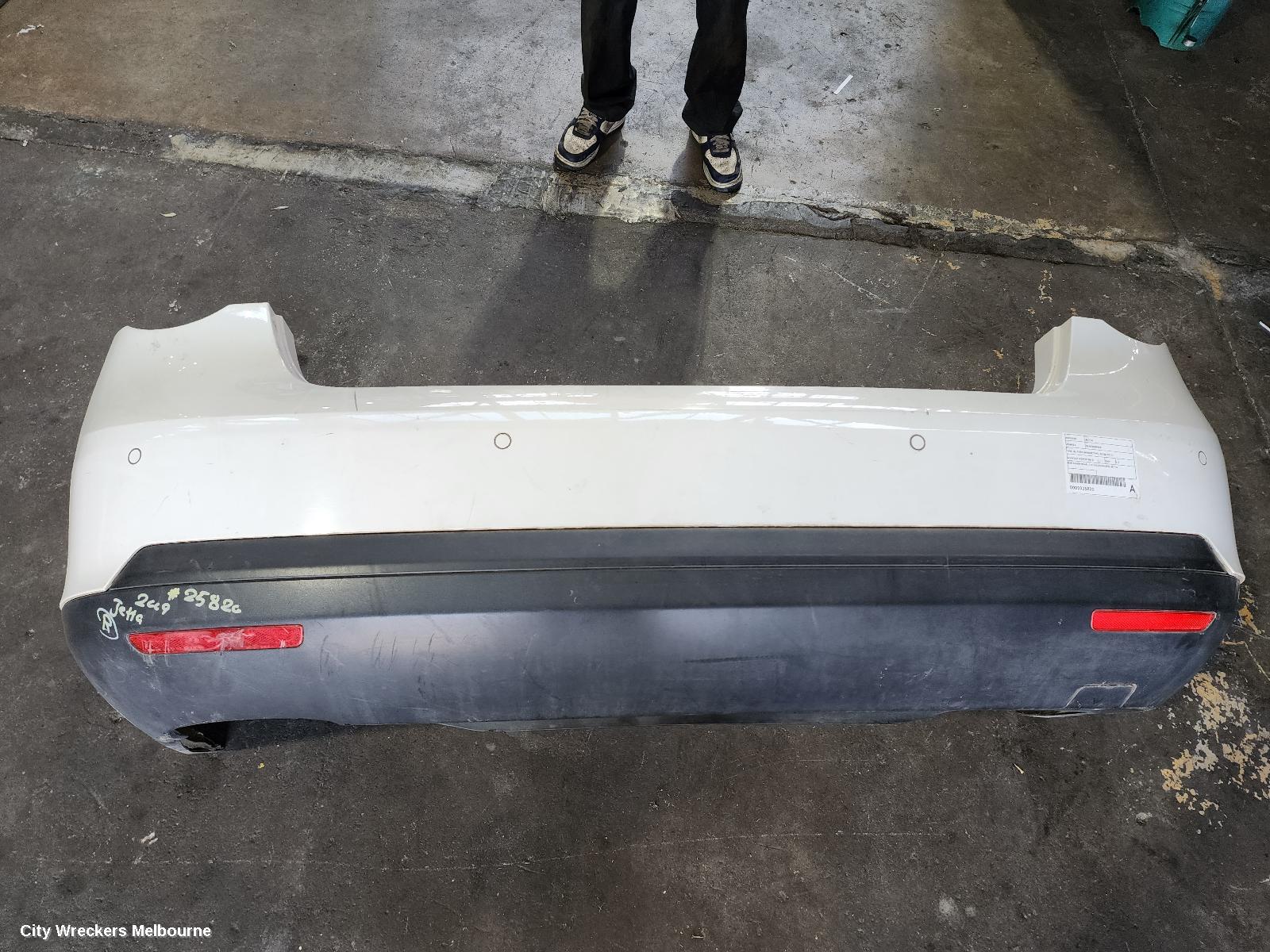 VOLKSWAGEN JETTA REAR BUMPER, 1KM, W/ PARK SENSOR TYPE, 02/2006 - 07/2011