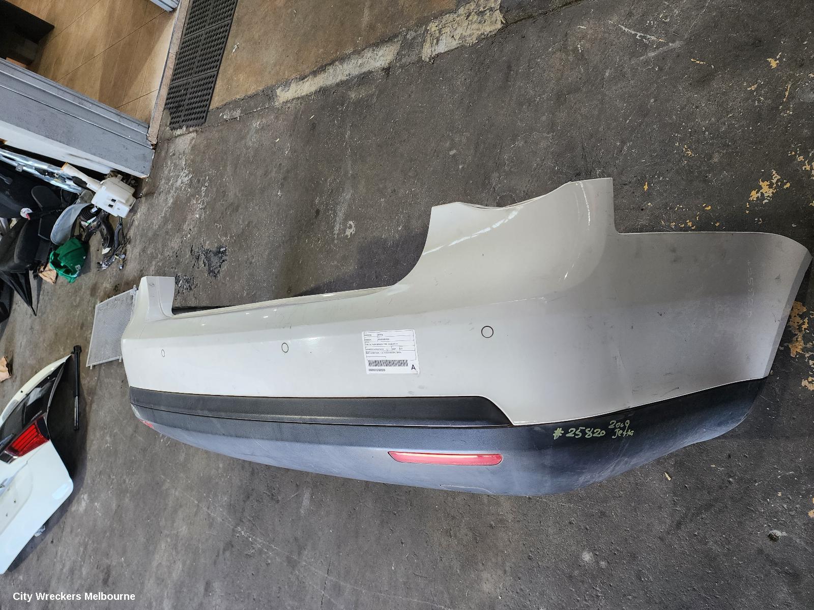 VOLKSWAGEN JETTA REAR BUMPER, 1KM, W/ PARK SENSOR TYPE, 02/2006 - 07/2011