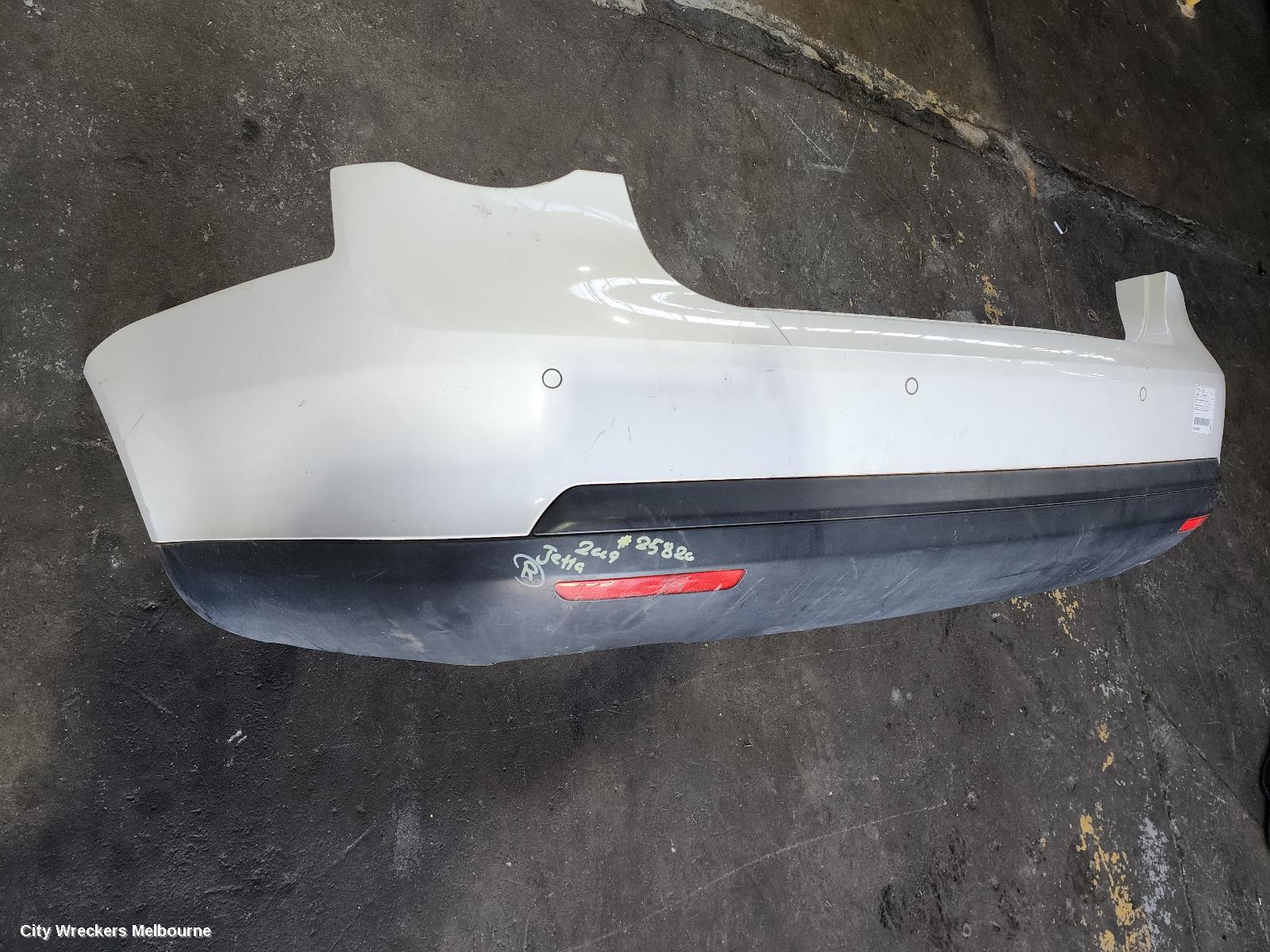 VOLKSWAGEN JETTA REAR BUMPER, 1KM, W/ PARK SENSOR TYPE, 02/2006 - 07/2011