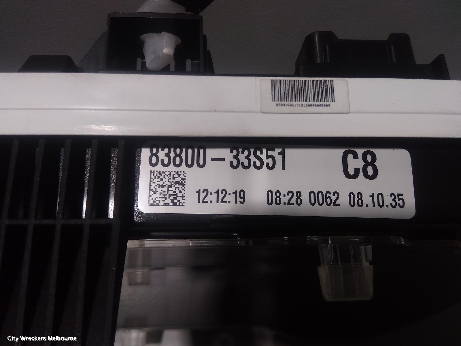 TOYOTA CAMRY INSTRUMENT CLUSTER, INSTRUMENT CLUSTER, ASCENT SPORT/SX/SL, XV70, 09/2017 ONWARDS