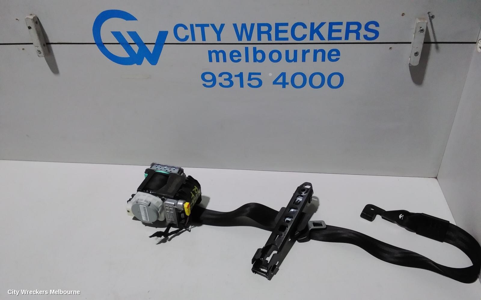 AUDI Q5 SEATBELT/STALK, RH FRONT, SEAT BELT ONLY, 8R, 03/2009 - 12/2013