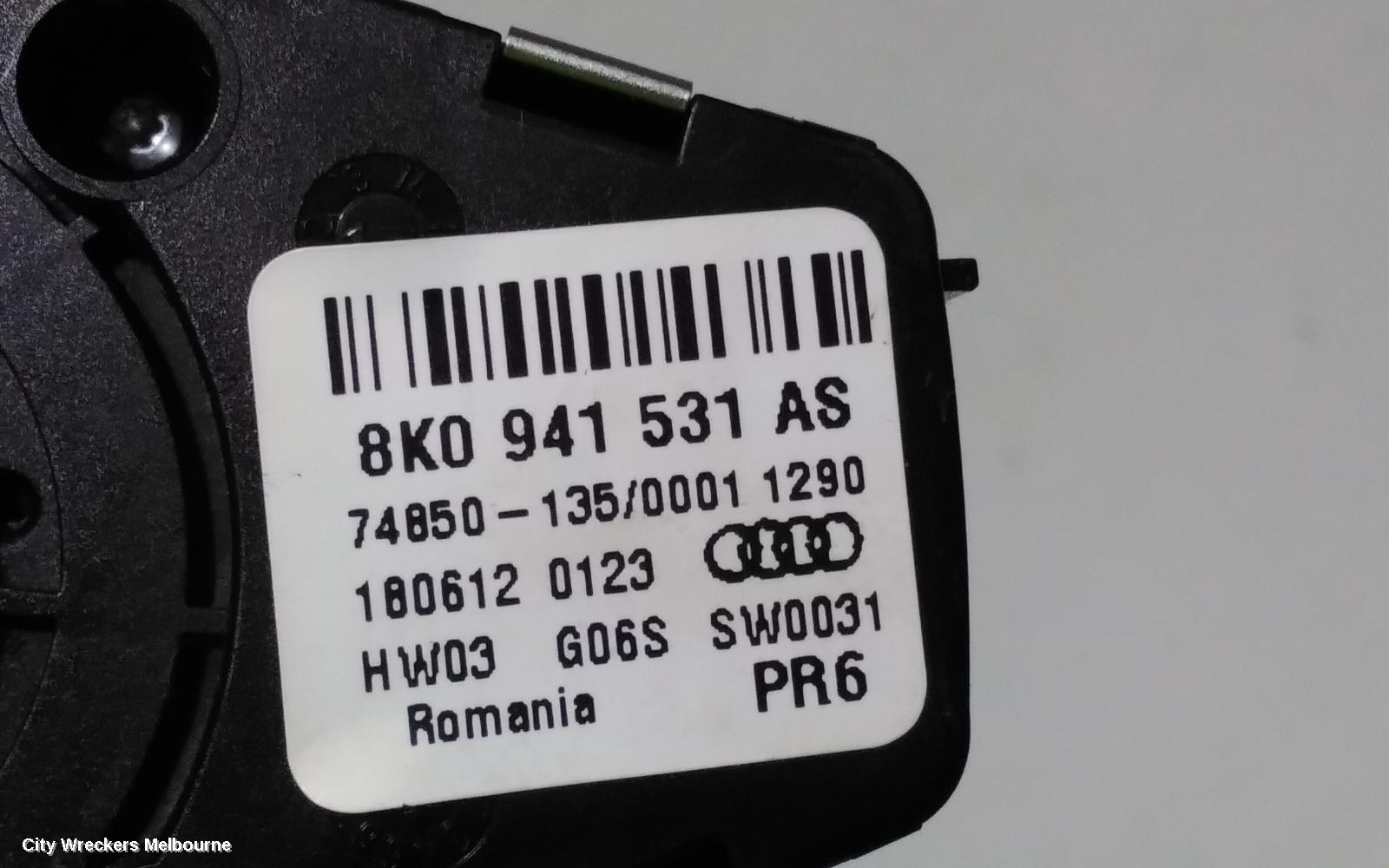 AUDI Q5 COMBINATION SWITCH, HEADLAMP SWITCH, 8R, 03/2009 - 01/2017