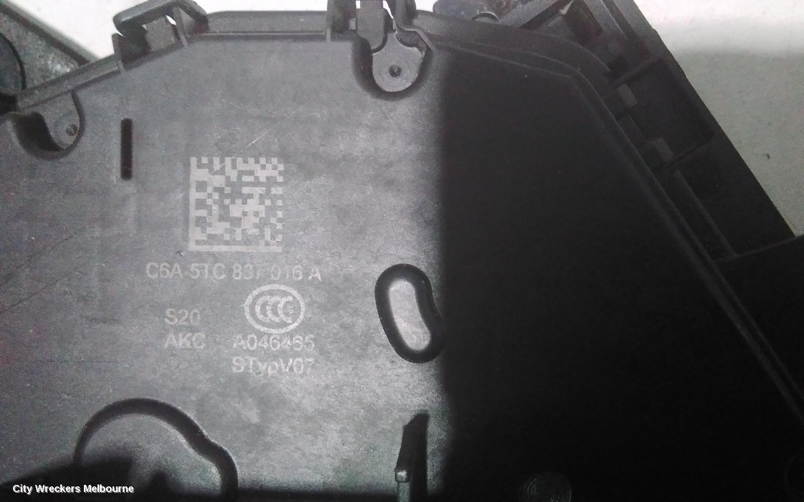 VOLKSWAGEN CADDY DOOR/BOOT/GATE LOCK, RIGHT FRONT DOOR LOCK, 2KN, 07/2015 - 02/2021