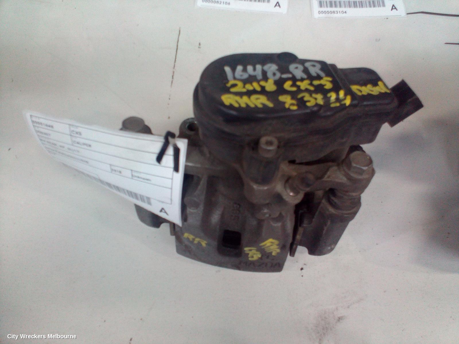 MAZDA CX5 CALIPER, RH REAR, KF, 02/2017 ONWARDS