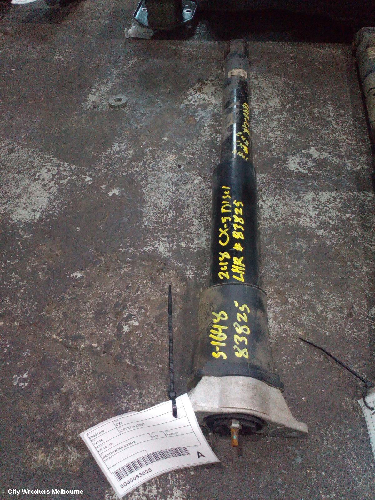 MAZDA CX5 SHOCK ABSORBER, REAR (LH SIDE), AUTO, AWD, DIESEL, 2.2, SH-VPTS/SH-VPTR, BI-TURBO, KF, 02/2017 ONWARDS