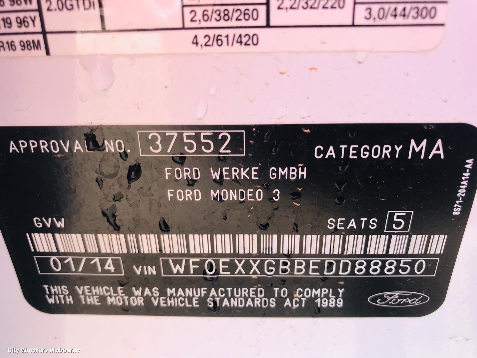 FORD MONDEO ABS PUMP/MODULATOR, MA-MC, 10/2007 - 12/2014