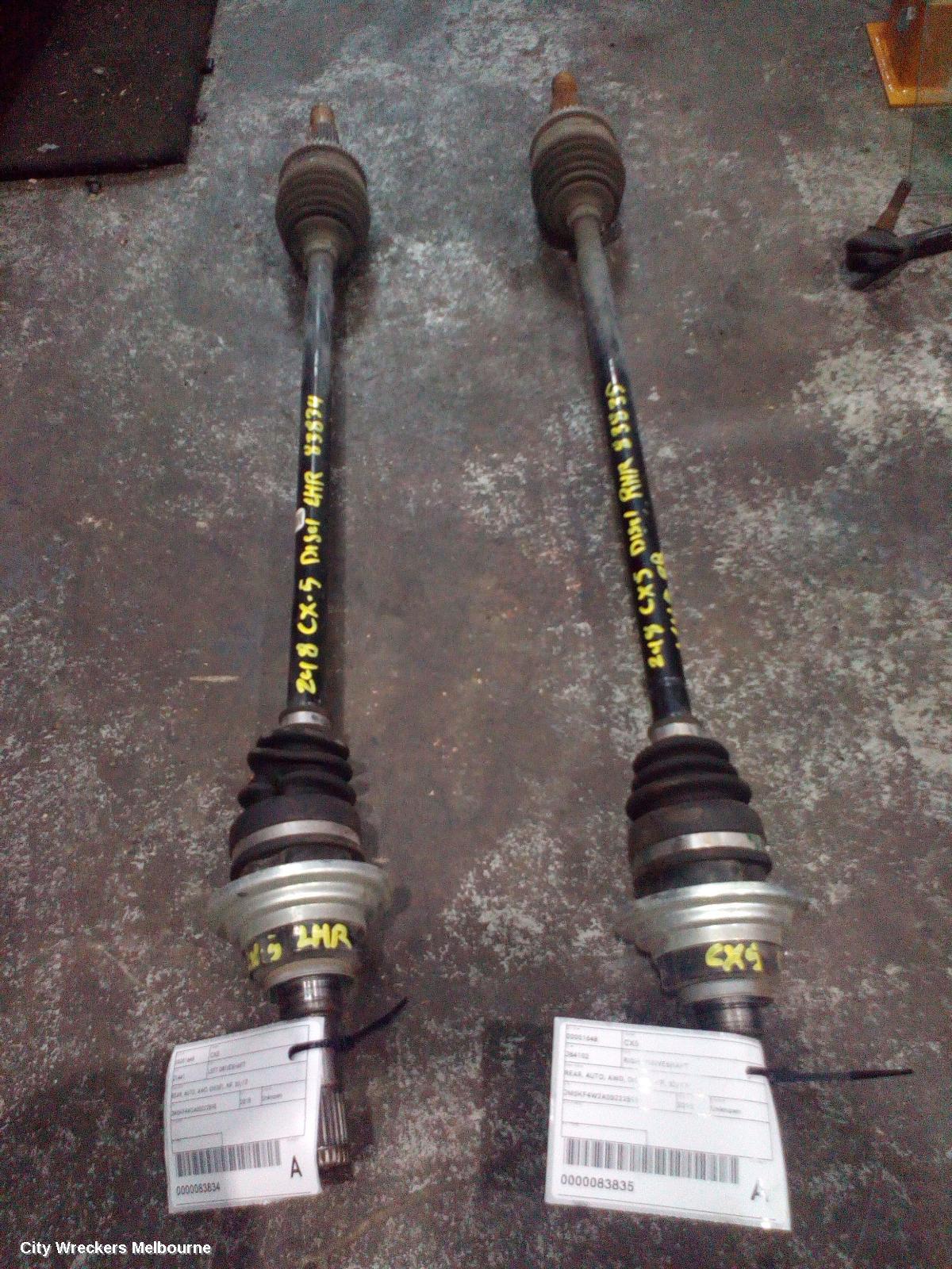 MAZDA CX5 RIGHT DRIVESHAFT, REAR, AUTO, AWD, DIESEL, KF, 02/2017 ONWARDS