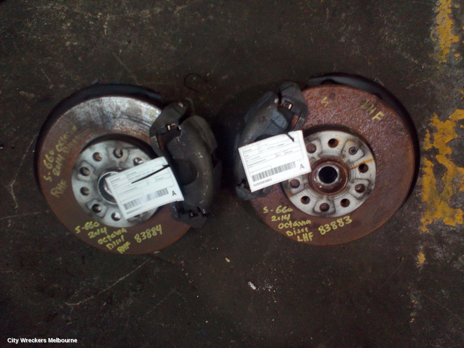 SKODA OCTAVIA RIGHT FRONT HUB ASSEMBLY, NE, 09/2013 - 09/2020