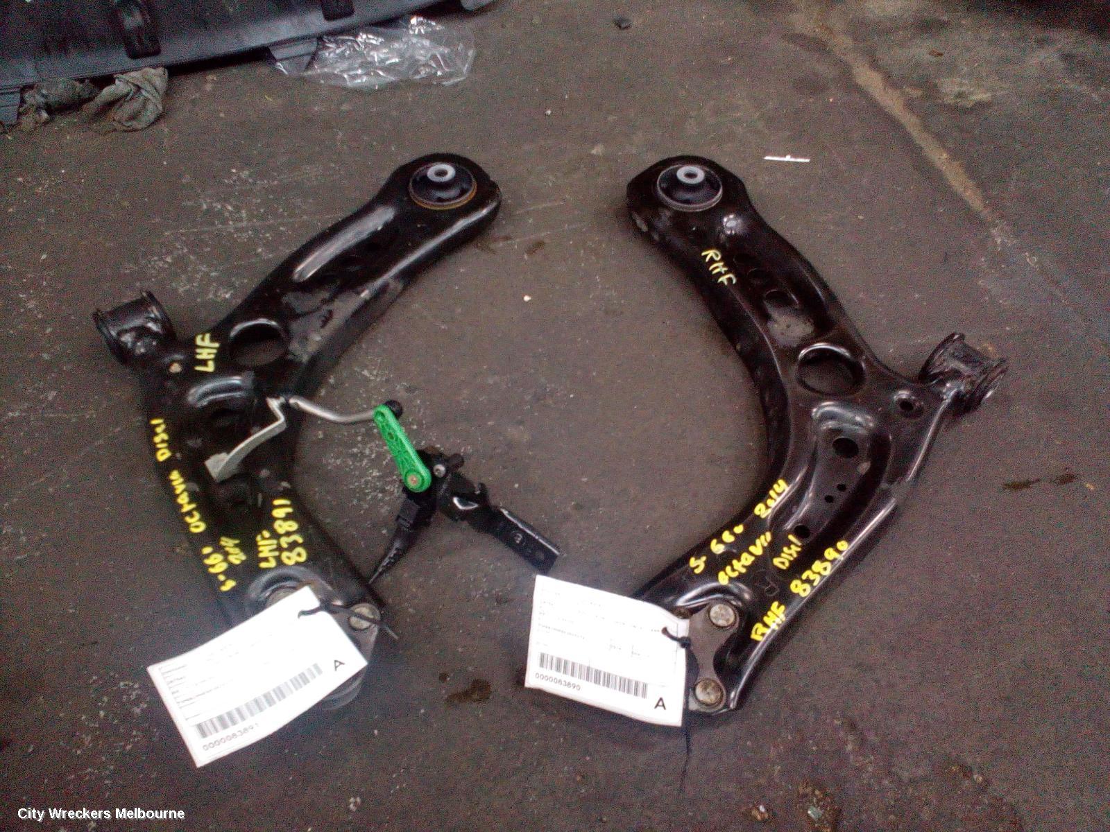SKODA OCTAVIA RIGHT FRONT LOWER CONTROL ARM, NE, 11/2013 - 09/2020