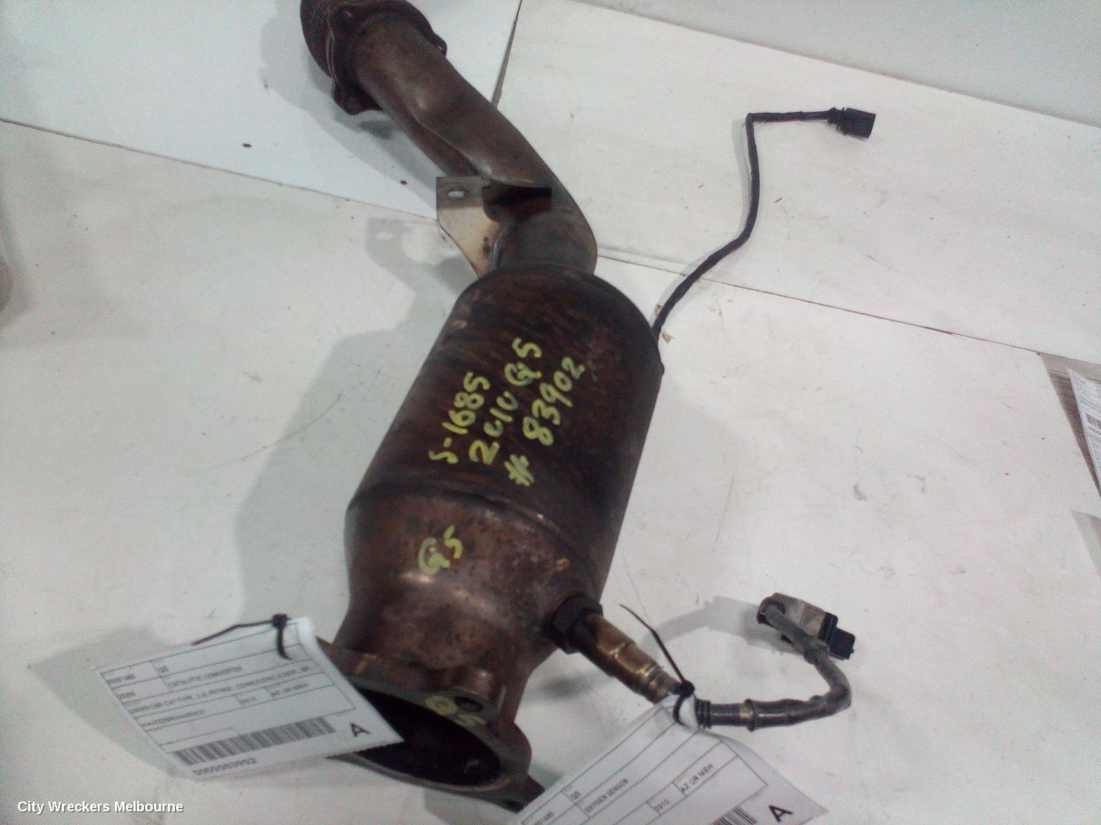 AUDI Q5 CATALYTIC CONVERTER, UNDER CAR-CAT TYPE, 2.0, PETROL, CDNB/CDNC CODE, 8R, 03/2009 - 10/2012