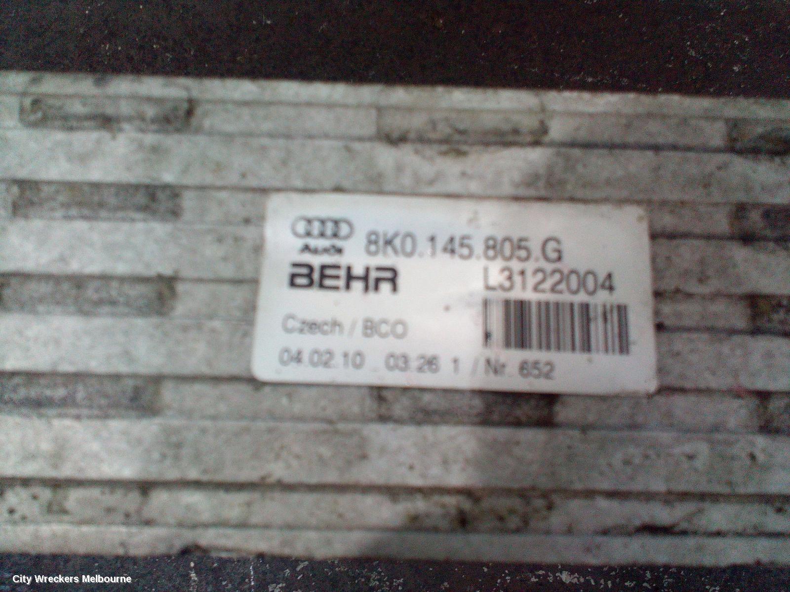AUDI Q5 INTERCOOLER, PETROL, 2.0, CDNB/CDNC/CNCD/CNCE CODE, 8R, 03/2009 - 01/2017