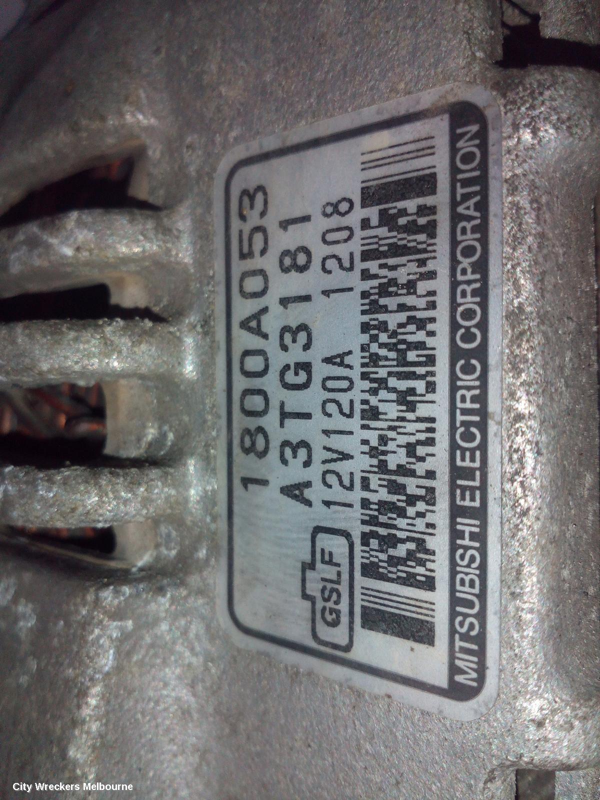 MITSUBISHI ASX ALTERNATOR, PETROL, 2.0, 120AMP, A3TG3181, XA, 07/2010 - 06/2012
