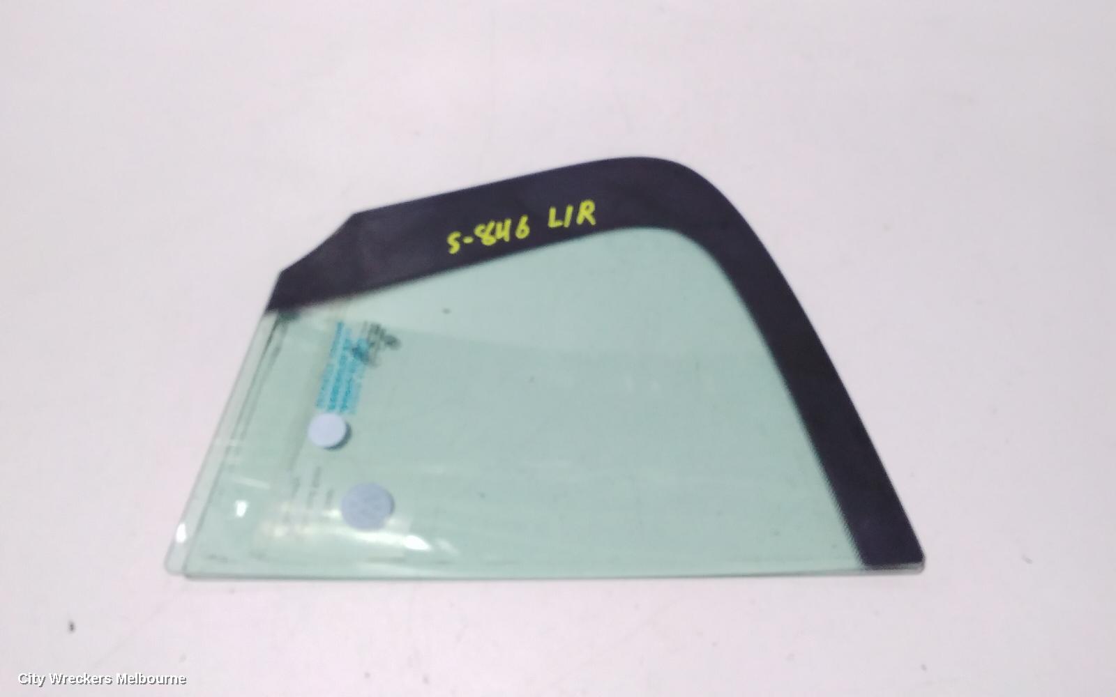 VOLKSWAGEN PASSAT LEFT REAR 1/4 DOOR GLASS, 3C/MK6 B7, SEDAN, 09/2010 - 05/2015