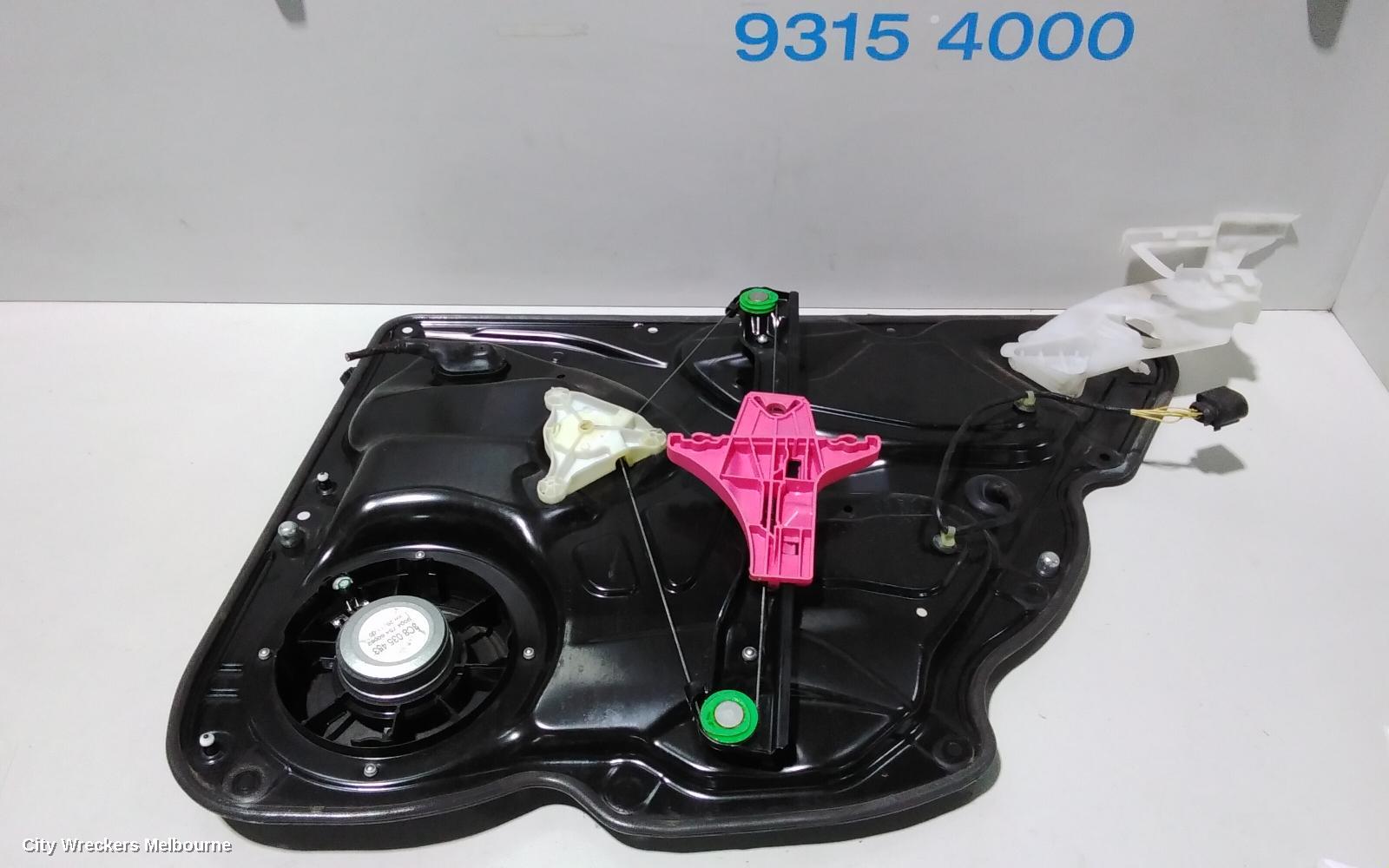 VOLKSWAGEN PASSAT LEFT REAR WND REG/MOTOR, 3C/MK6 B7, SEDAN, 09/2010 - 05/2015