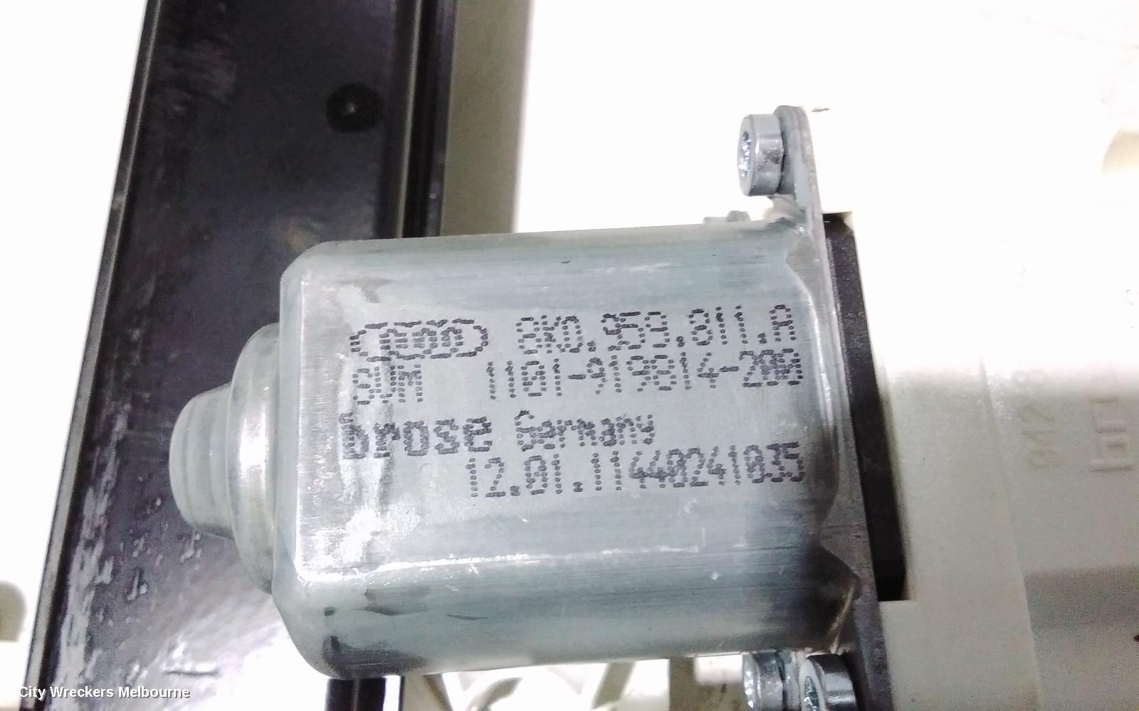 AUDI Q5 LEFT REAR WND REG/MOTOR, 8R, 03/2009 - 01/2017