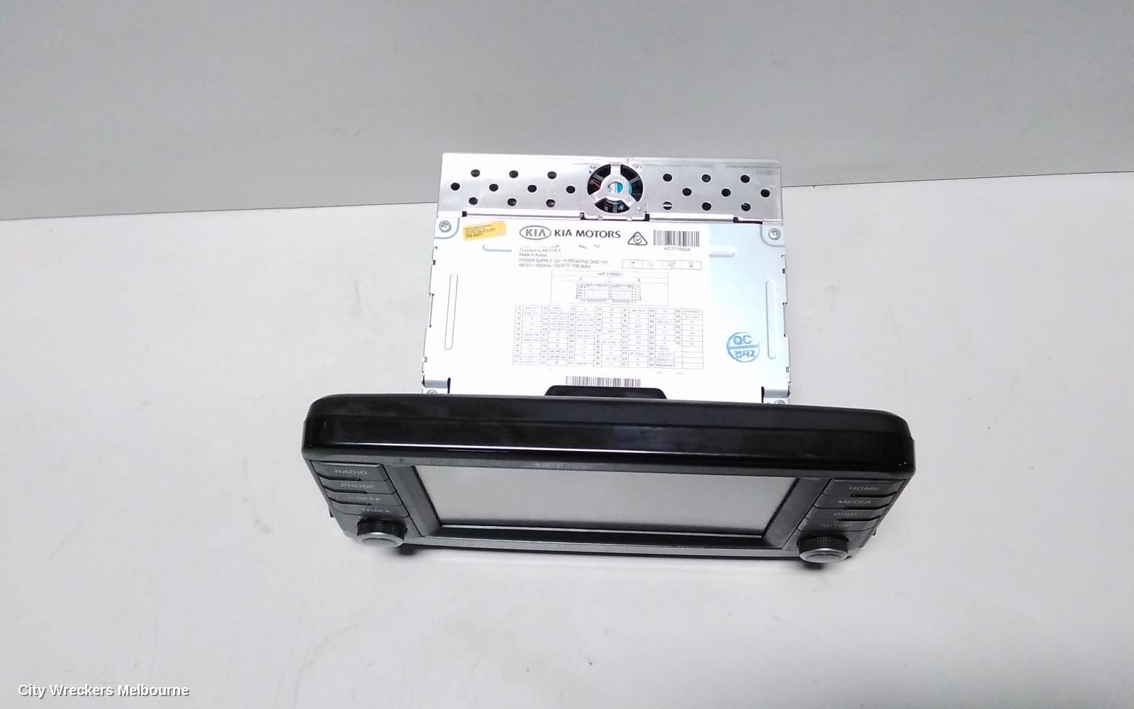 KIA PICANTO RADIO/CD/DVD/SAT/TV, HEAD UNIT, 7IN, JA, 05/2017 - 07/2020
