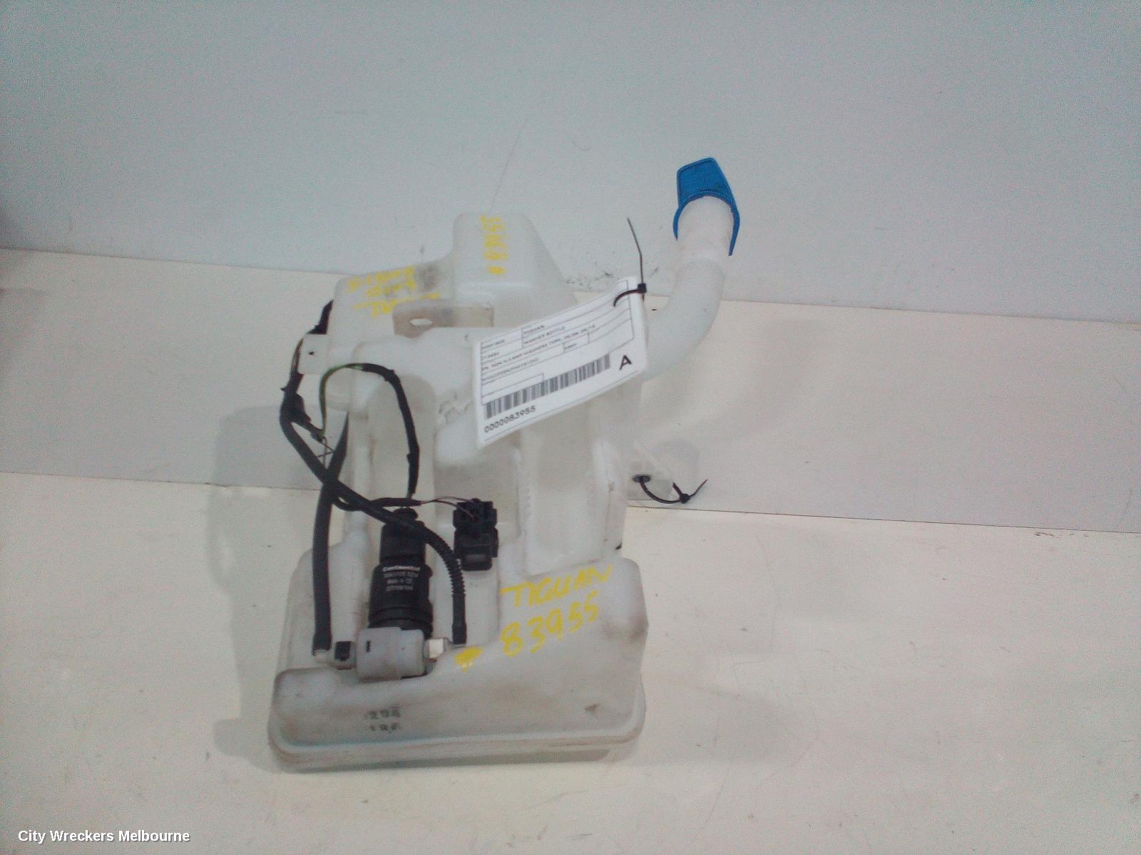 VOLKSWAGEN TIGUAN WASHER BOTTLE, 5N, NON H/LAMP WASHERS TYPE, 05/2008 - 08/2016