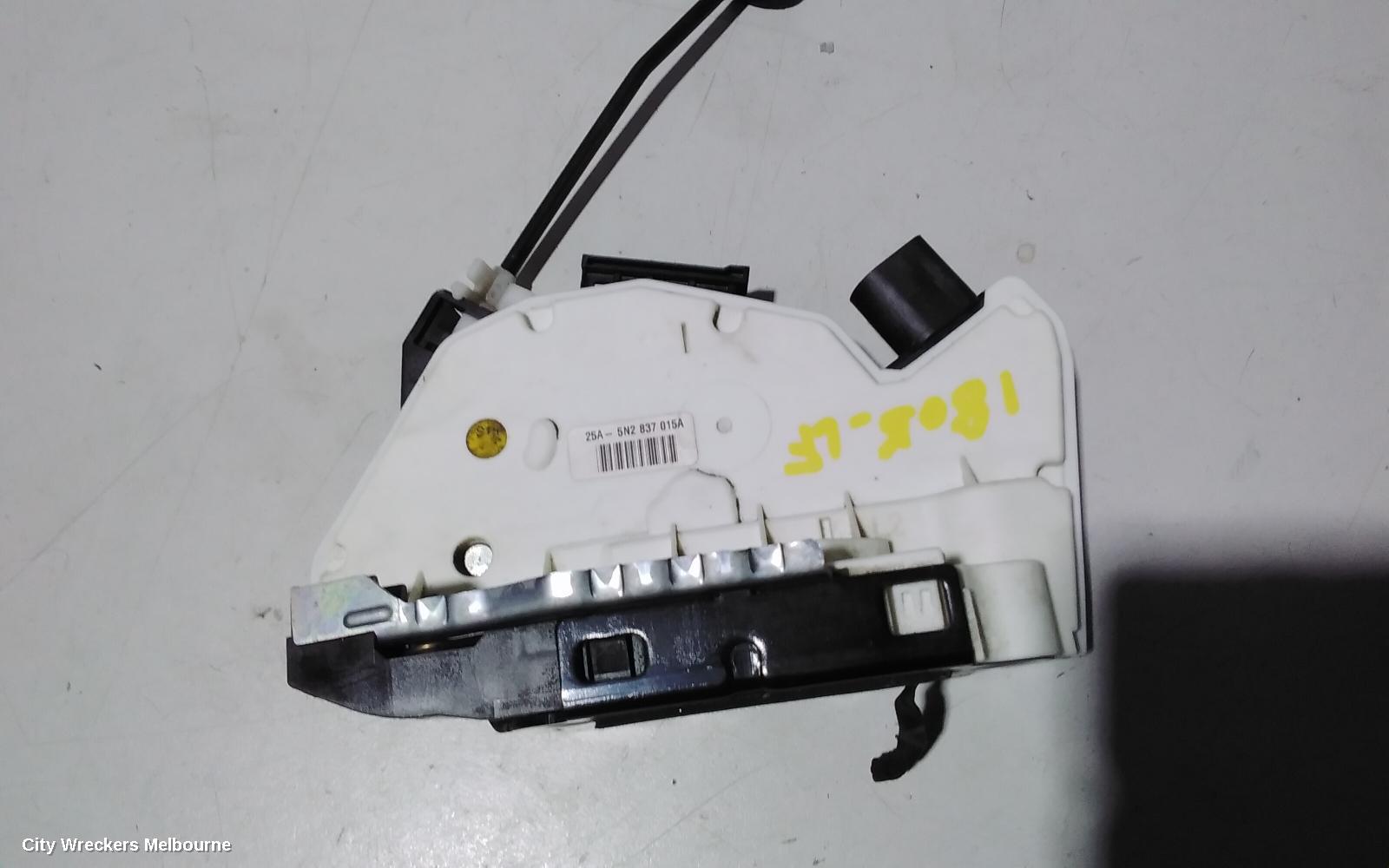 VOLKSWAGEN TIGUAN DOOR/BOOT/GATE LOCK, LEFT FRONT DOOR LOCK, 5N, P/N 5N2837015C (6 PIN), 01/2009 - 06/2011