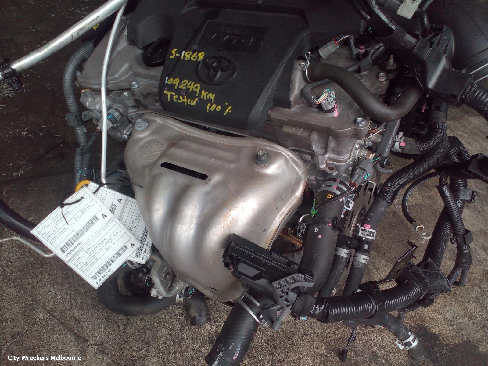 TOYOTA CAMRY OXYGEN SENSOR, XV50, 05/2015 - 10/2017