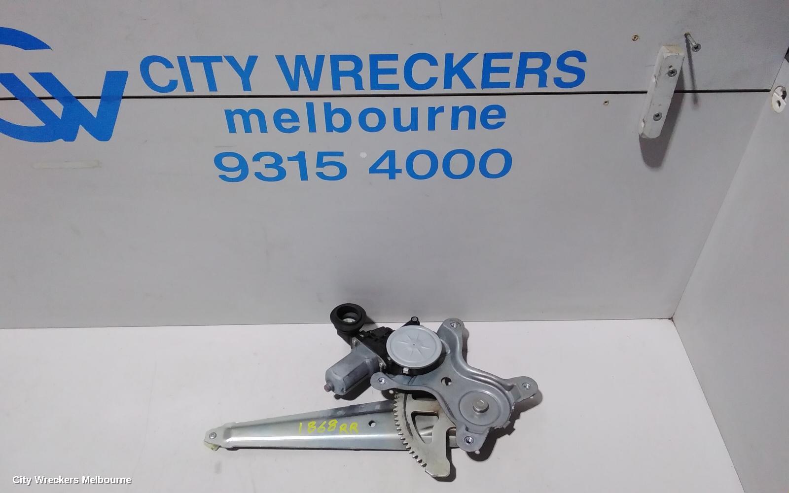 TOYOTA CAMRY RIGHT REAR WND REG/MOTOR, ASV50/AVV50, POWER, 12/2011 - 10/2017