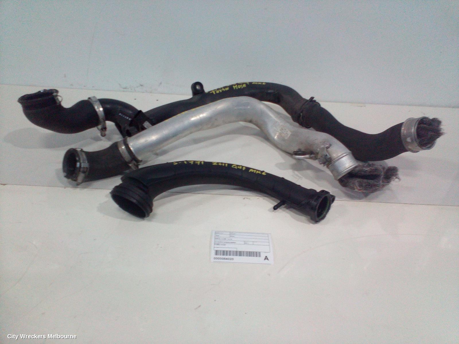 VOLKSWAGEN GOLF, GEN 6, 10/2008 - 12/2015, TURBO HOSE : 84020