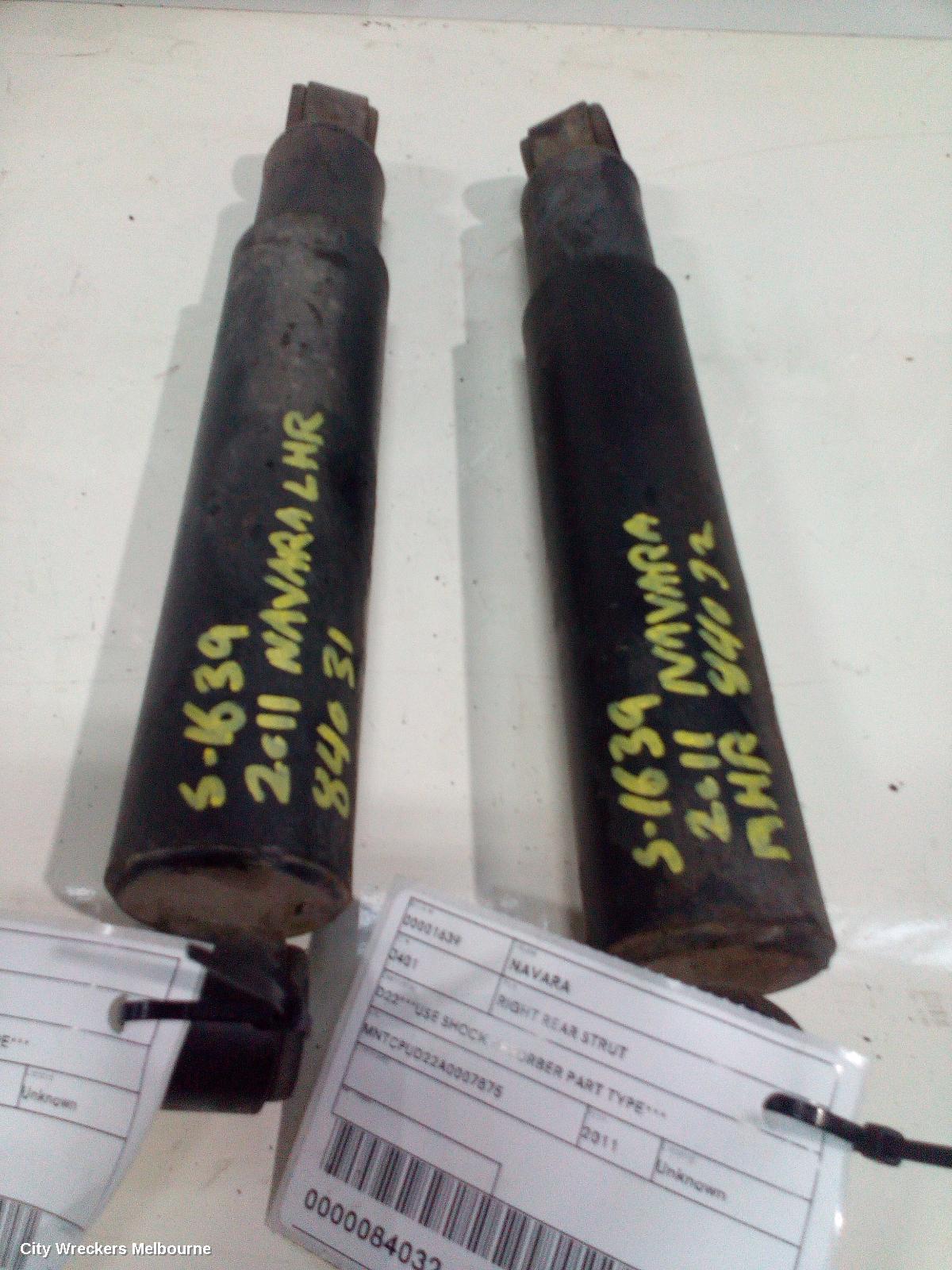 NISSAN NAVARA LEFT REAR STRUT, D22***USE SHOCK ABSORBER PART TYPE***