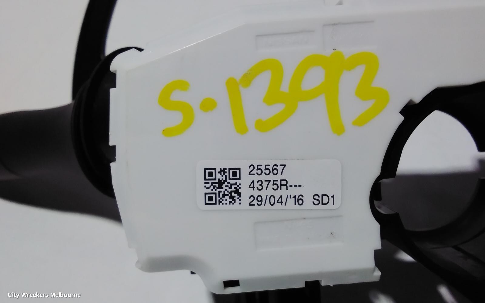 RENAULT MEGANE COMBINATION SWITCH, COMBINATION SWITCH ASSY, BFB/LFF/KFB, 06/2016 - 02/2020