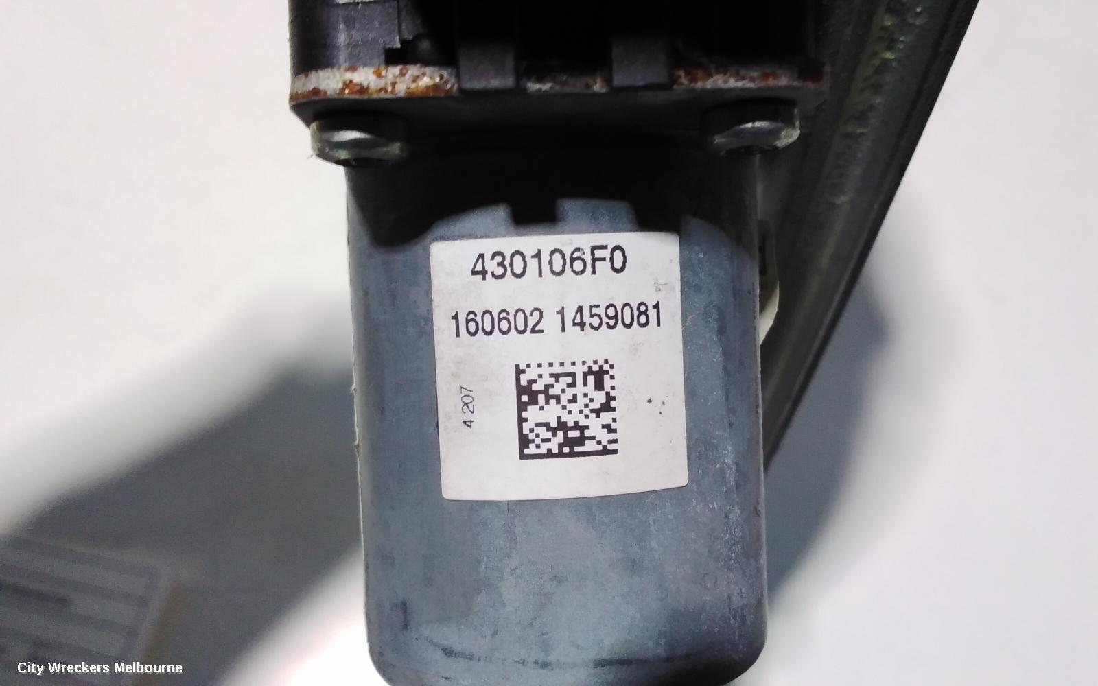 RENAULT MEGANE LEFT REAR WND REG/MOTOR, GEN 4, 06/2016 - 02/2020