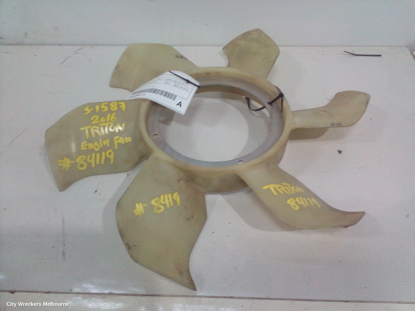 MITSUBISHI TRITON FAN, ENGINE FAN-BLADES ONLY, 2.4, DIESEL, MQ-MR, 04/2015 ONWARDS