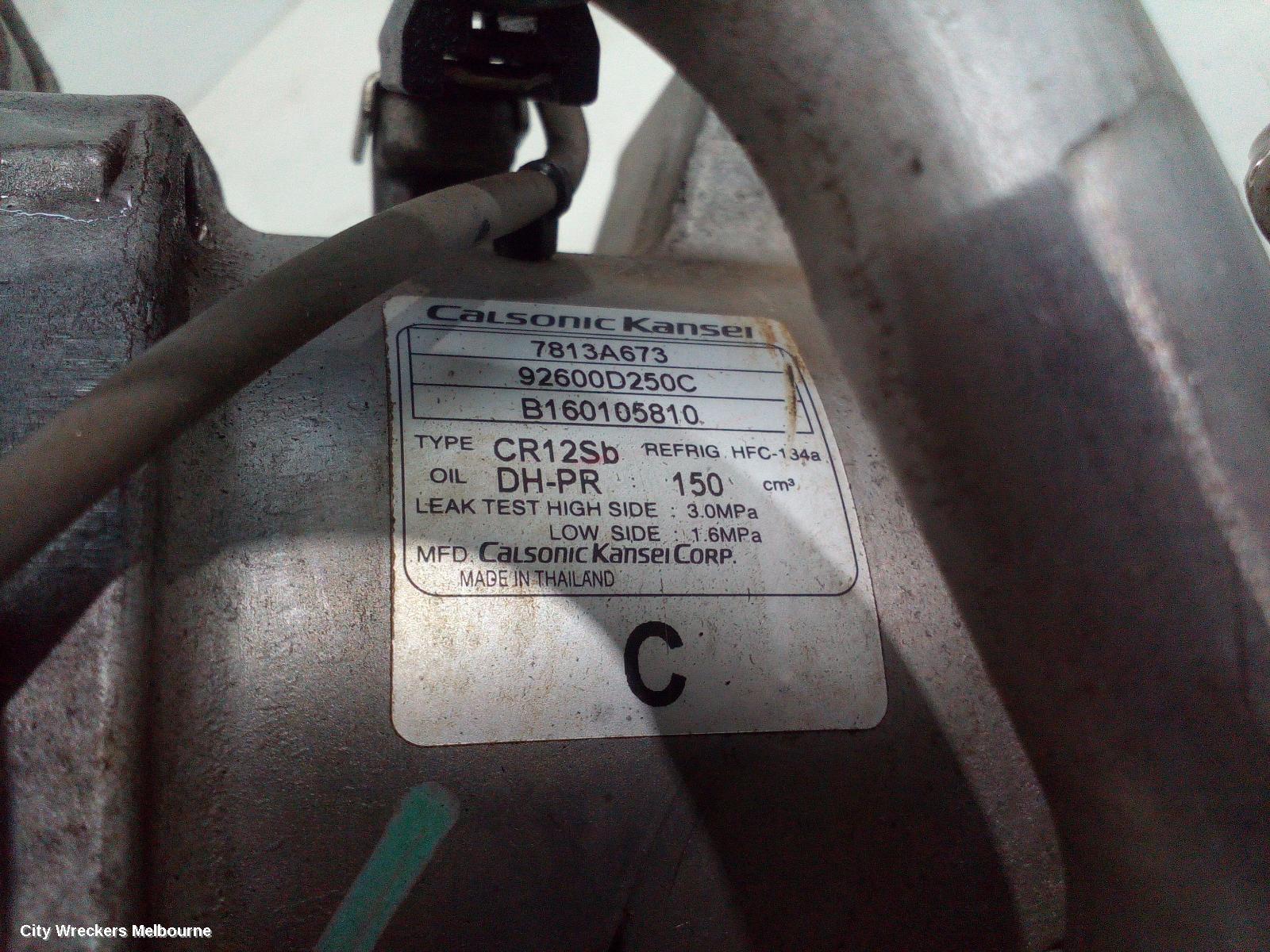 MITSUBISHI TRITON A/C COMPRESSOR, MQ-MR, 2.4, 4N15, DIESEL, 04/2015 ONWARDS