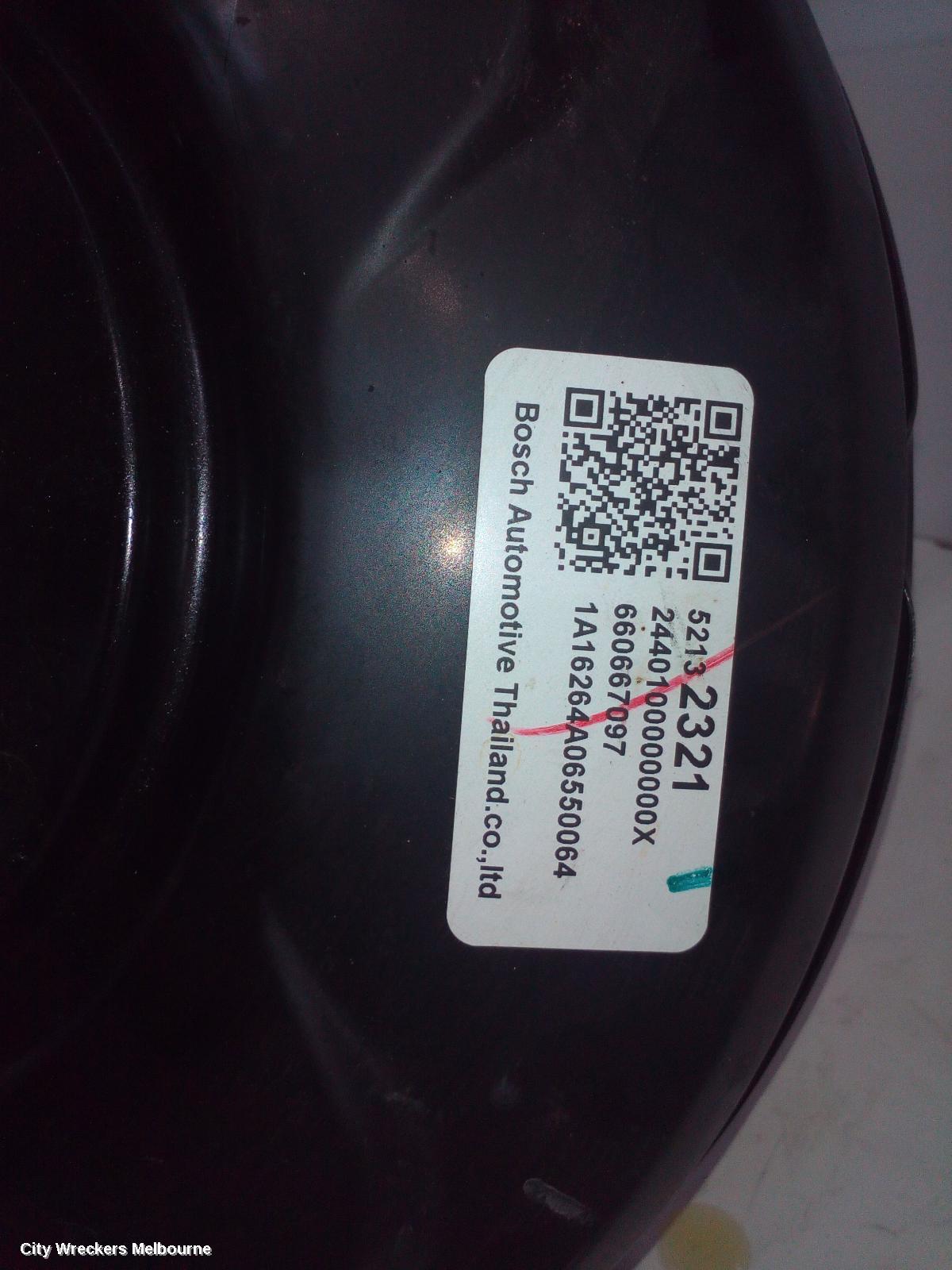 HOLDEN COLORADO BRAKE BOOSTER, RG/RG 7, MANUAL T/M, 01/2012 - 12/2020