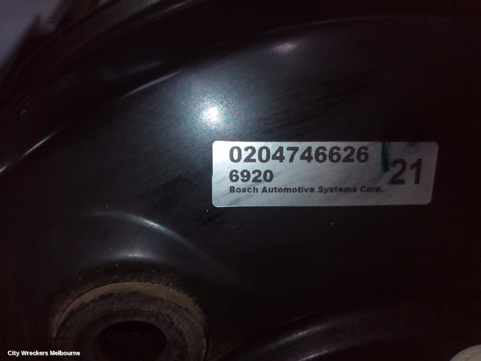 HOLDEN COLORADO BRAKE BOOSTER, RG/RG 7, MANUAL T/M, 01/2012 - 12/2020