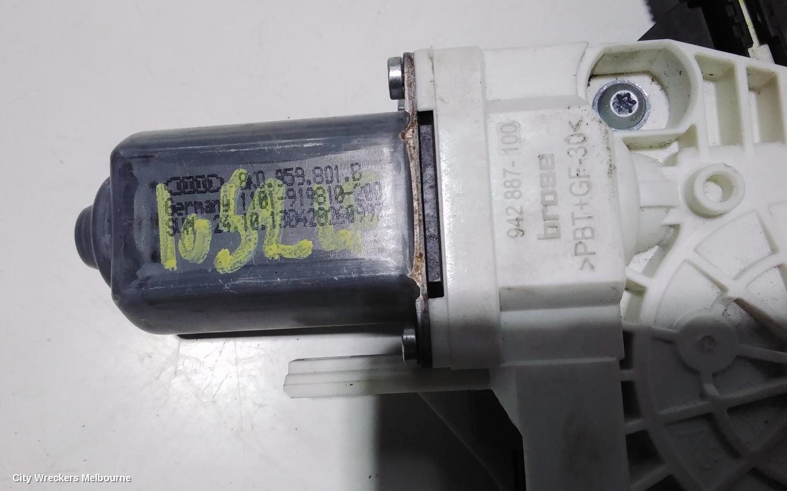 AUDI Q3 LEFT FRONT WINDOW REG/MOTOR, 8U, 03/2012 - 12/2018