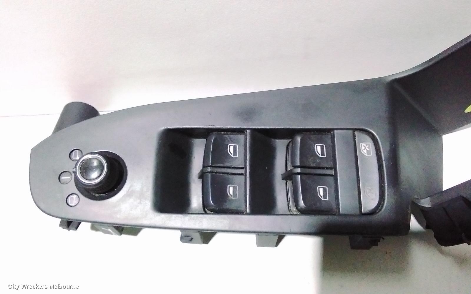 AUDI A4 PWR DR WIND SWITCH, RH FRONT (MASTER SWITCH), B8 8K, 02/2008 - 06/2012