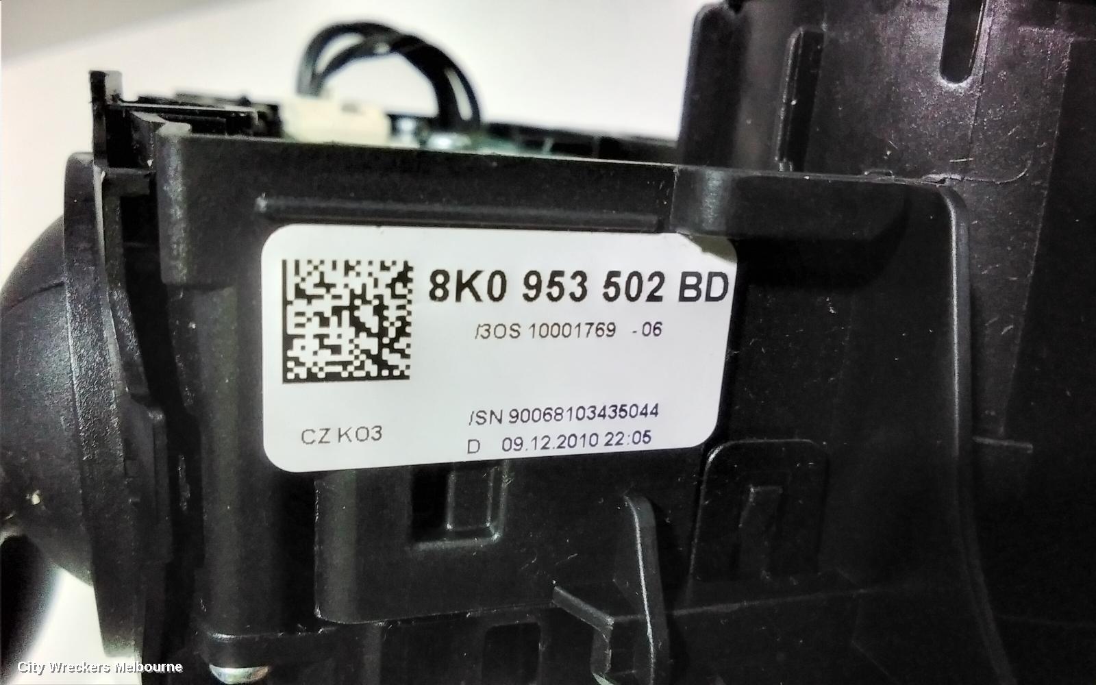 AUDI A4 COMBINATION SWITCH, COMBINATION SWITCH ASSY, B8 8K, SEDAN, 02/2008 - 06/2012