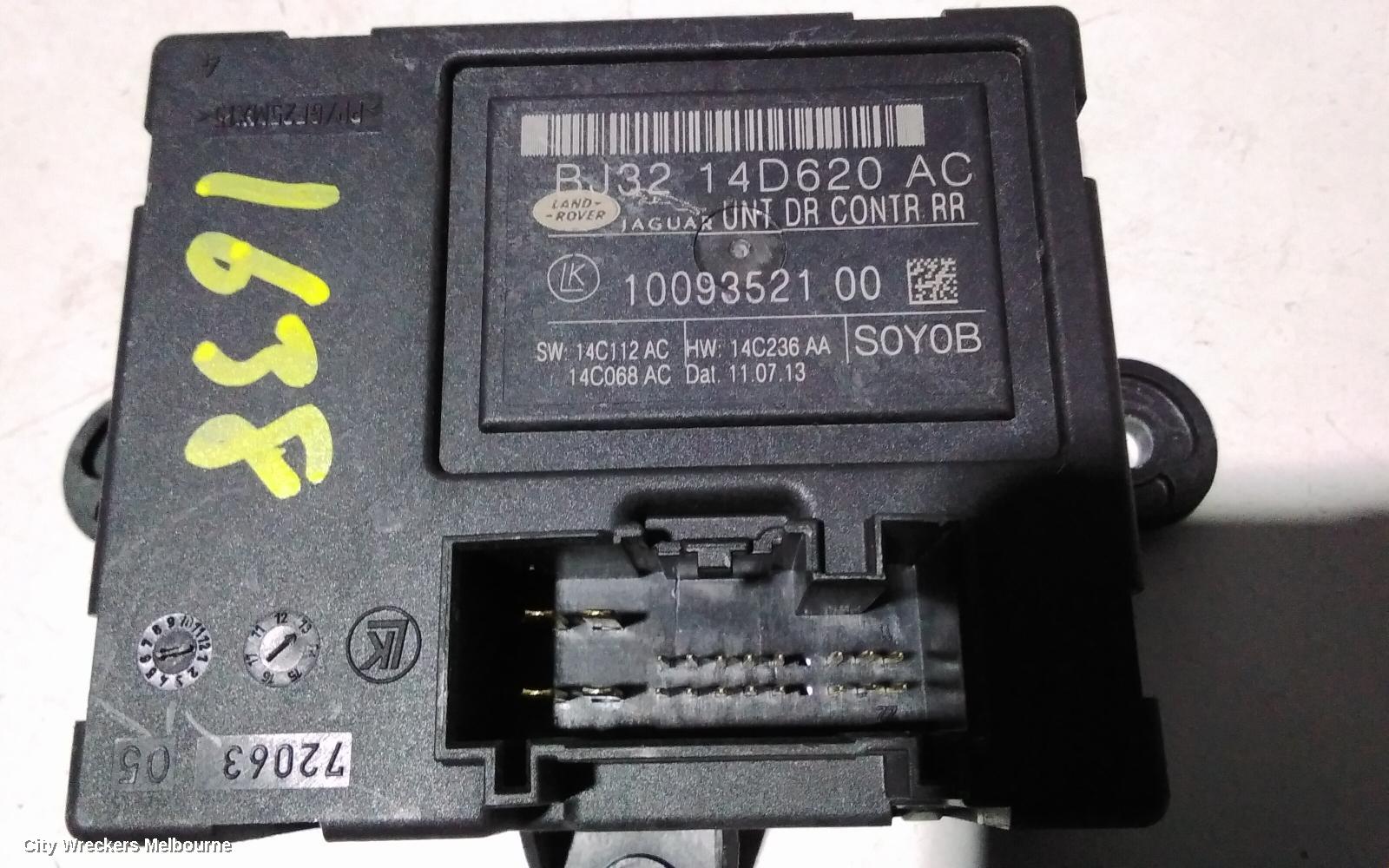 LAND ROVER RANGEROVER EVOQUE, L538, 11/2011 - 01/2019, LEFT DOOR CONTROL UNIT 1009352100 10057889 BJ32-14D620-AC BJ3214D620AC : 84218