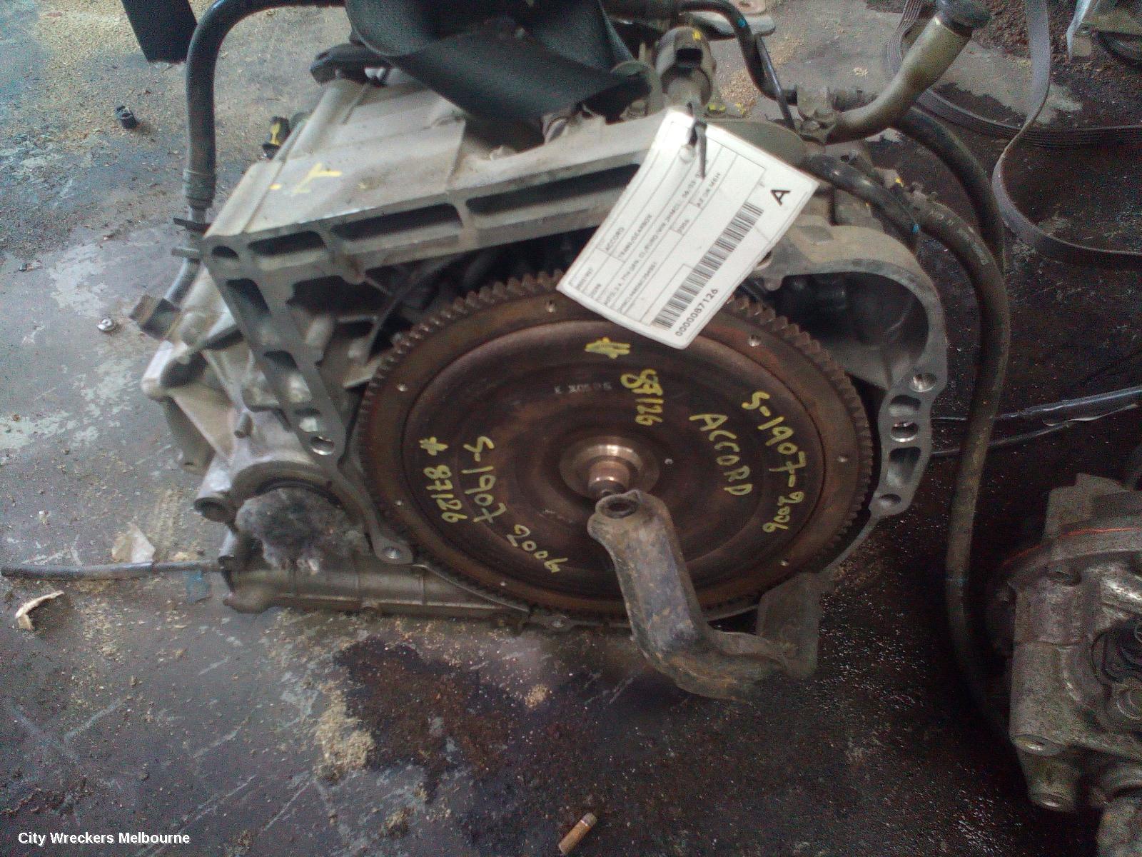 HONDA ACCORD TRANS/GEARBOX, AUTO, 2.4, 7TH GEN, CL/EURO (VIN JHMCL), 06/2003 - 03/2008