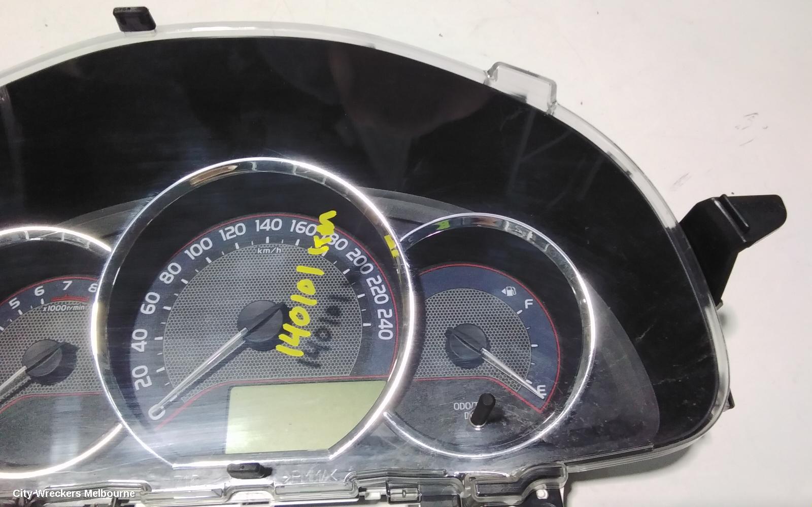 TOYOTA COROLLA INSTRUMENT CLUSTER, 1.8, 2ZR-FE, AUTO T/M, ASCENT, ZRE182R, HATCH, 10/2012 - 05/2015