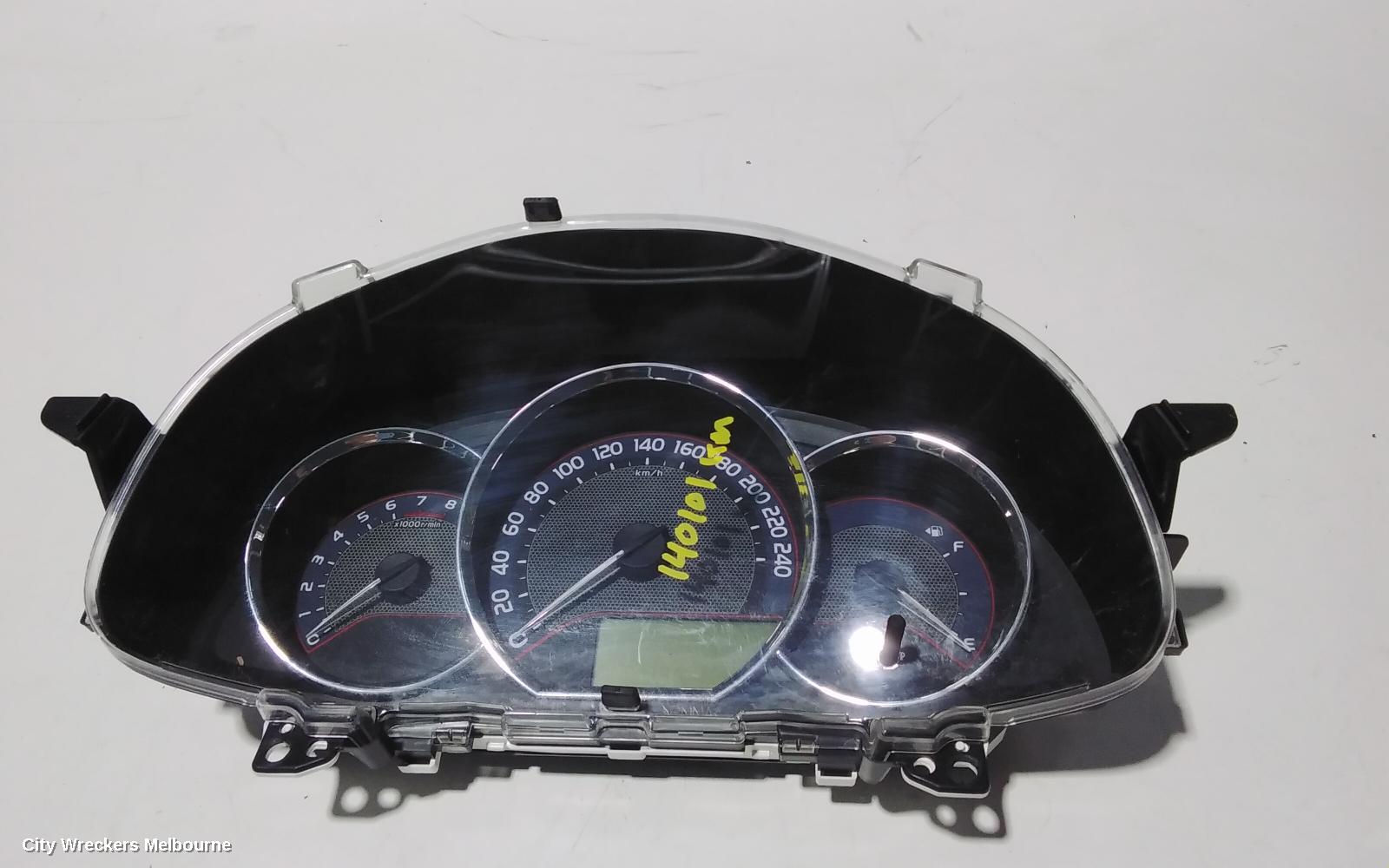 TOYOTA COROLLA INSTRUMENT CLUSTER, 1.8, 2ZR-FE, AUTO T/M, ASCENT, ZRE182R, HATCH, 10/2012 - 05/2015