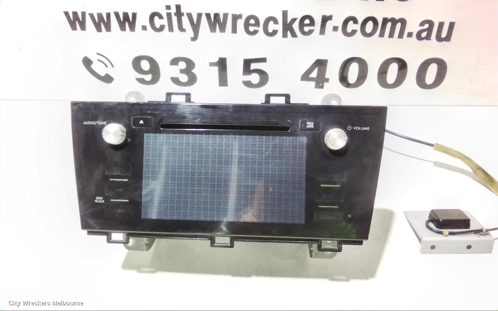 SUBARU OUTBACK RADIO/CD/DVD/SAT/TV, HEAD UNIT, SAT NAV TYPE, P/N ON FACE FB295KS, 6TH GEN, 08/2014 - 12/2020