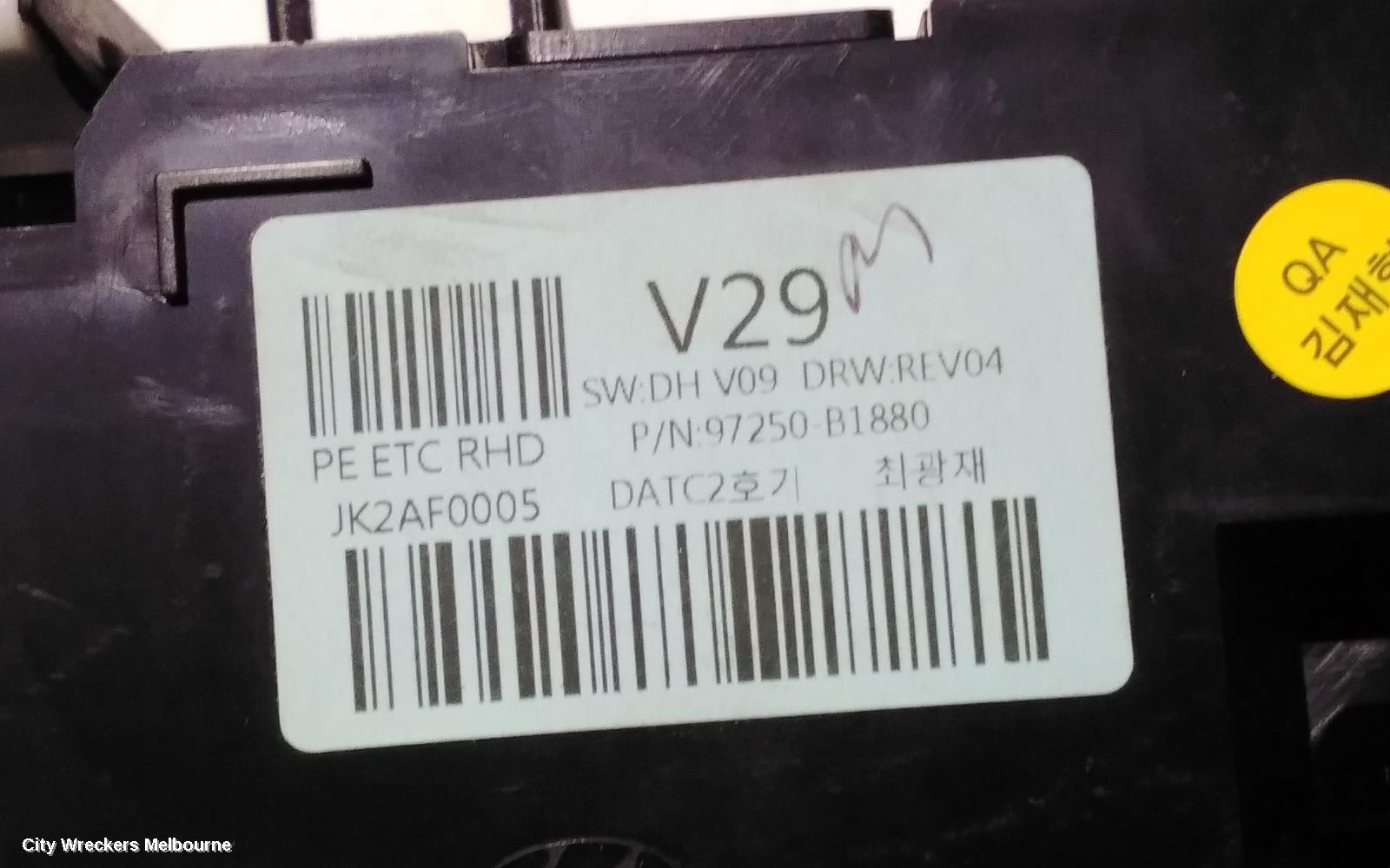 HYUNDAI GENESIS HEATER/AC CONTROLS, DH, 11/2014 - 01/2018