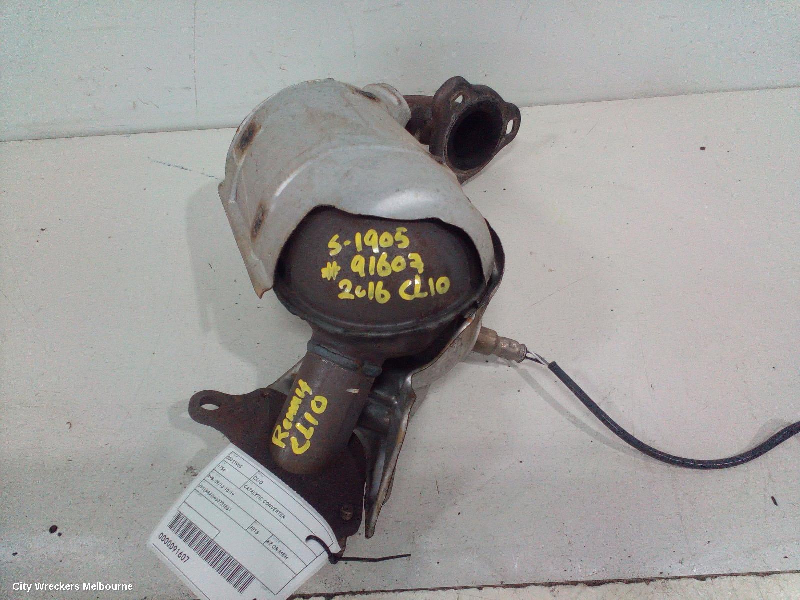 RENAULT CLIO CATALYTIC CONVERTER, X98, 09/2013 - 10/2019