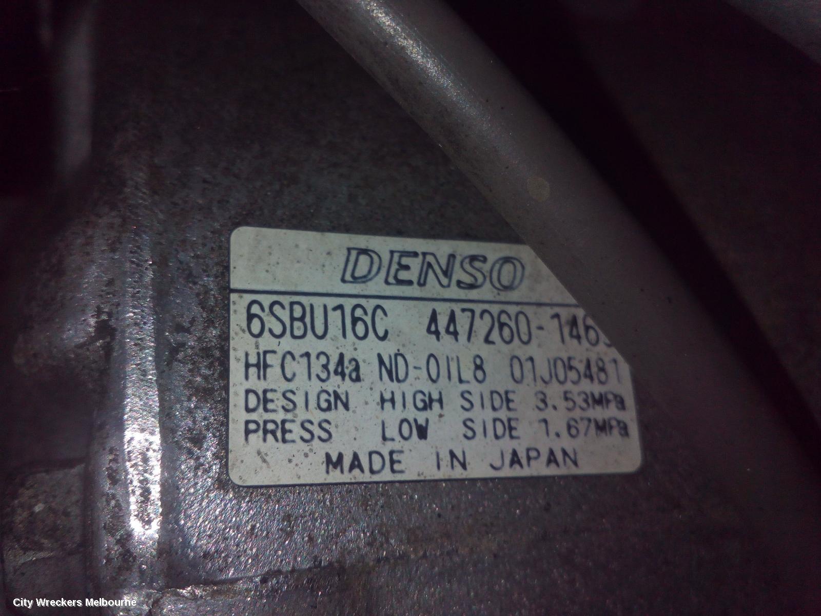 LEXUS IS250/IS250C A/C COMPRESSOR, IS250/IS250C, GSE20R, 2.5, 4GR, 11/2005 - 12/2014