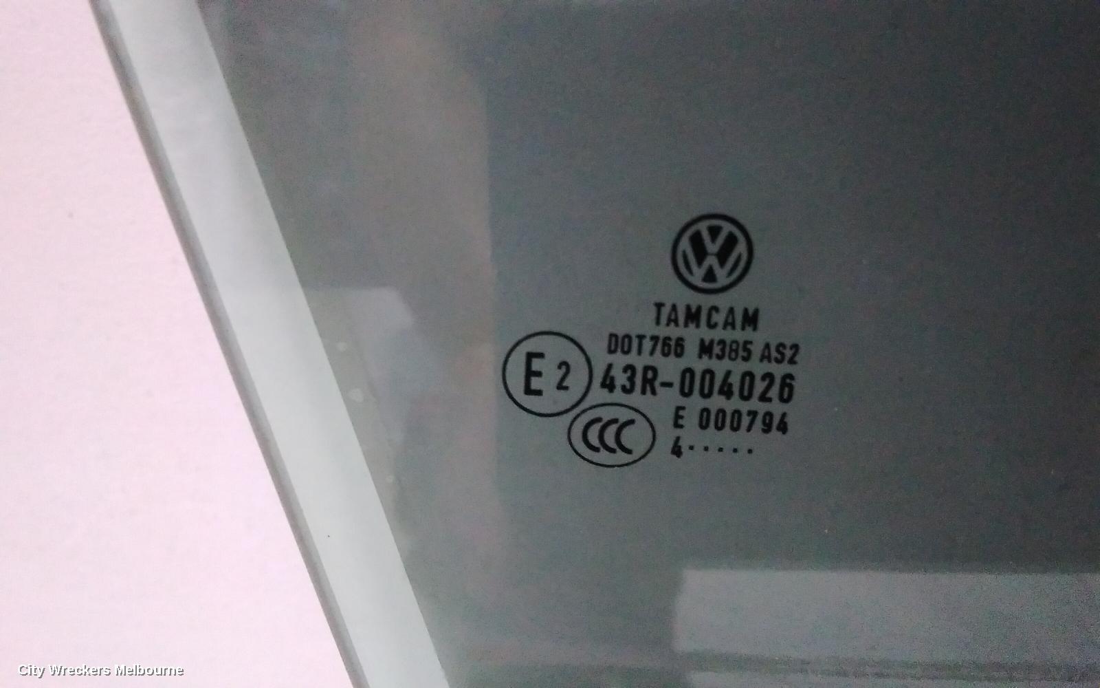 VOLKSWAGEN PASSAT RIGHT FRONT DOOR WINDOW, 3C/MK6 B6-B7, SEDAN/WAGON, 03/2006 - 05/2015